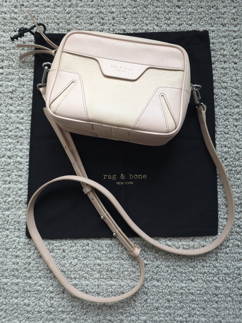 rag & bone Blush Leather Crossbody Bag